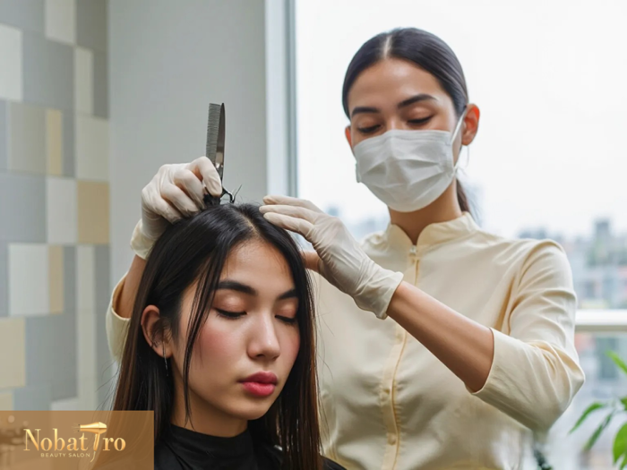 تمیزی و تهویه محیط آرایشگاه